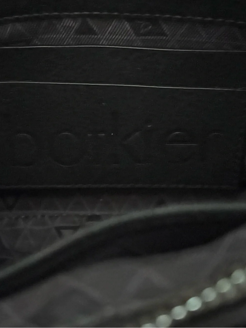 Botkier Warren City Black Pebbled Leather Crossbody Bag Studded Multi-Pocket